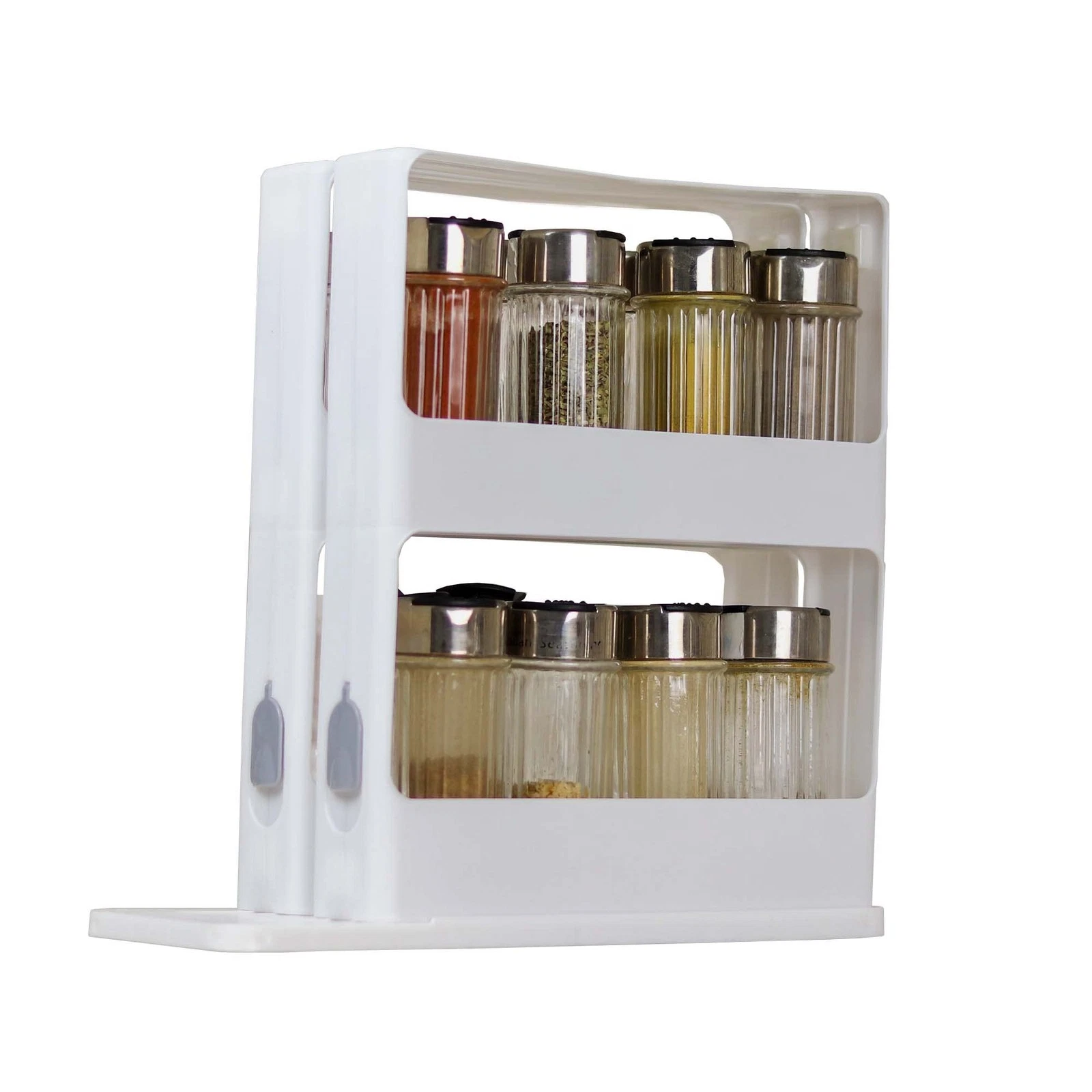 DecoBella Pull and Rotate Spice Rack, Kitchen Drawer Countertop Organizer, No...