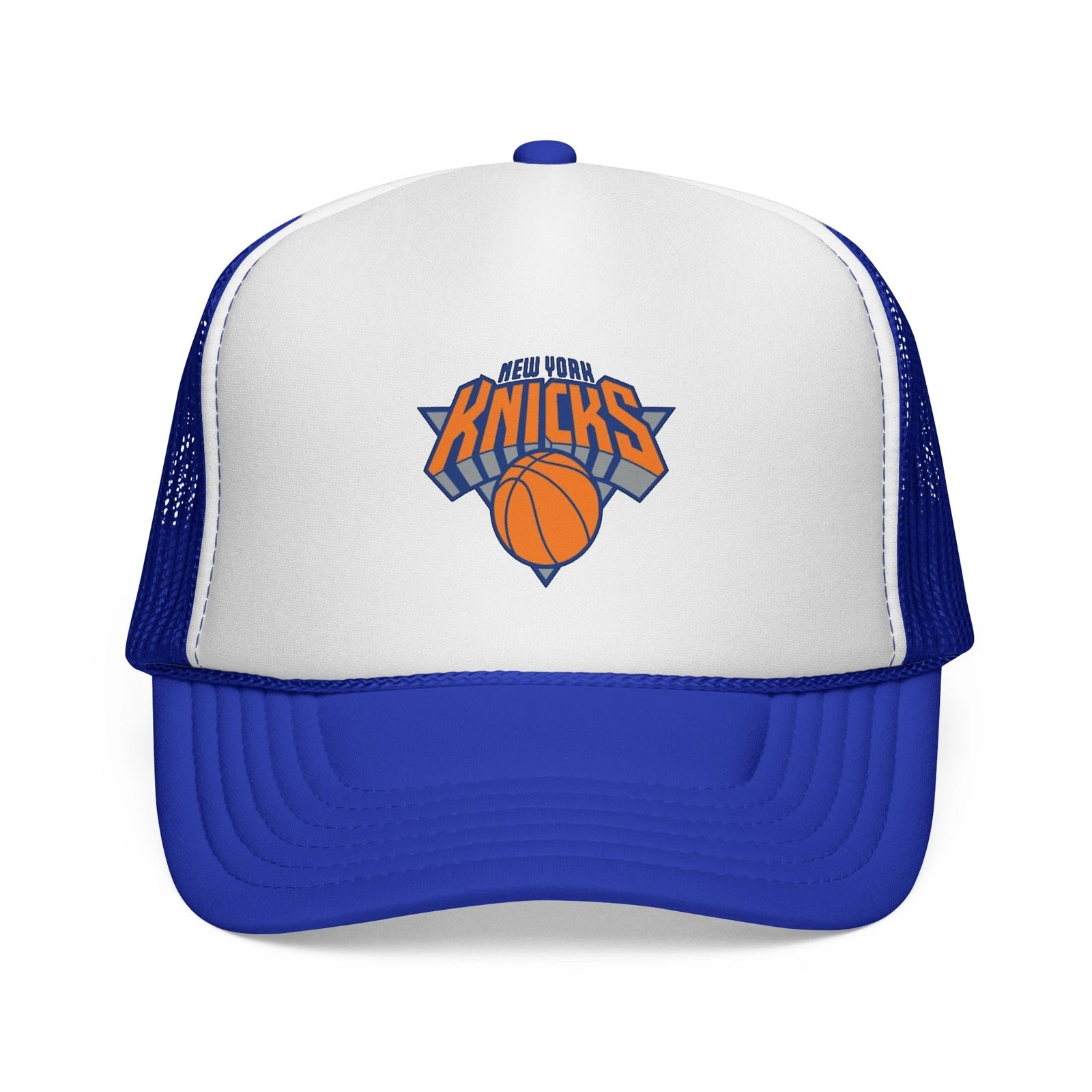 New York Knicks Trucker Cap | Blue White Mesh