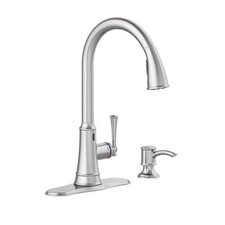 Glacier Bay Hemming Single-Handle Touchless Pull Down Sprayer Kitchen Faucet