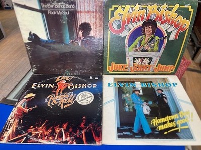 Elvin Bishop 4 lp lot Raisin' Hell, Juke Joint Jump, Rock My Soul, Hometown Boy