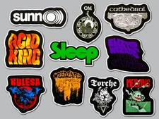 Stoner Metal Vinyl Sticker Lot (10 Pack) SET 1 sleep electric wizard melvins om