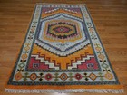 Turkish Oushak Rug, Geometric Multicolored Handmade Bohemian Rug 4x6 Ft — photo 3