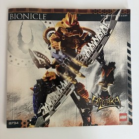 Lego Brutaka 8734 Bionicle Brand New Bags Open Box Set 100% Complete Figure 2006