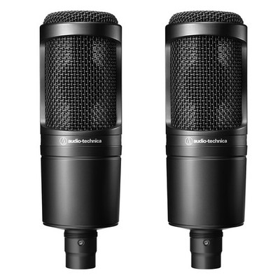 Audio-Technica AT2020 Condenser Microphone Set of 2 for Studio Recording