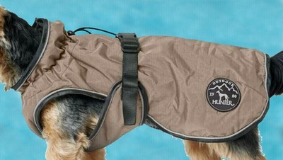 Hunter Hundemantel Uppsala taupe 40 cm unbenutzt   Sommer + Winter  Bauch 56- 80
