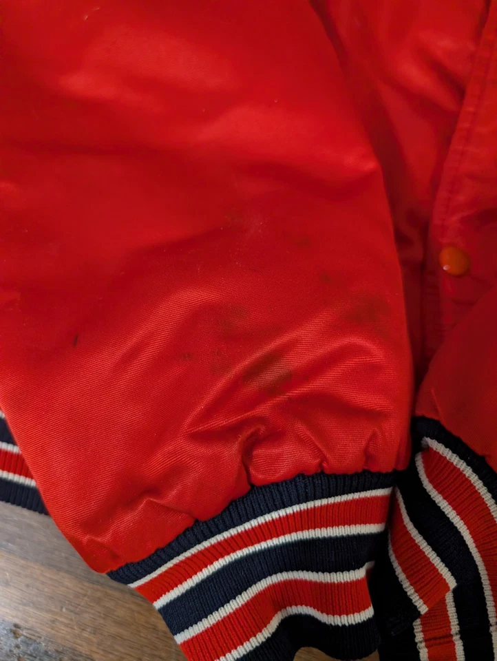 Chaqueta de bombardero satinada Starter St. Louis Cardinals XL forrada hecha en EE. UU. DE COLECCIÓN Foto 2 de 4