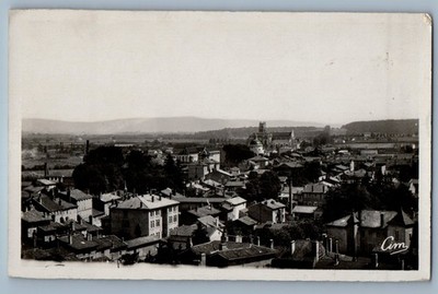 Bourg-en-Bresse Ain France Postcard General View of Brou c1910 RPPC Photo