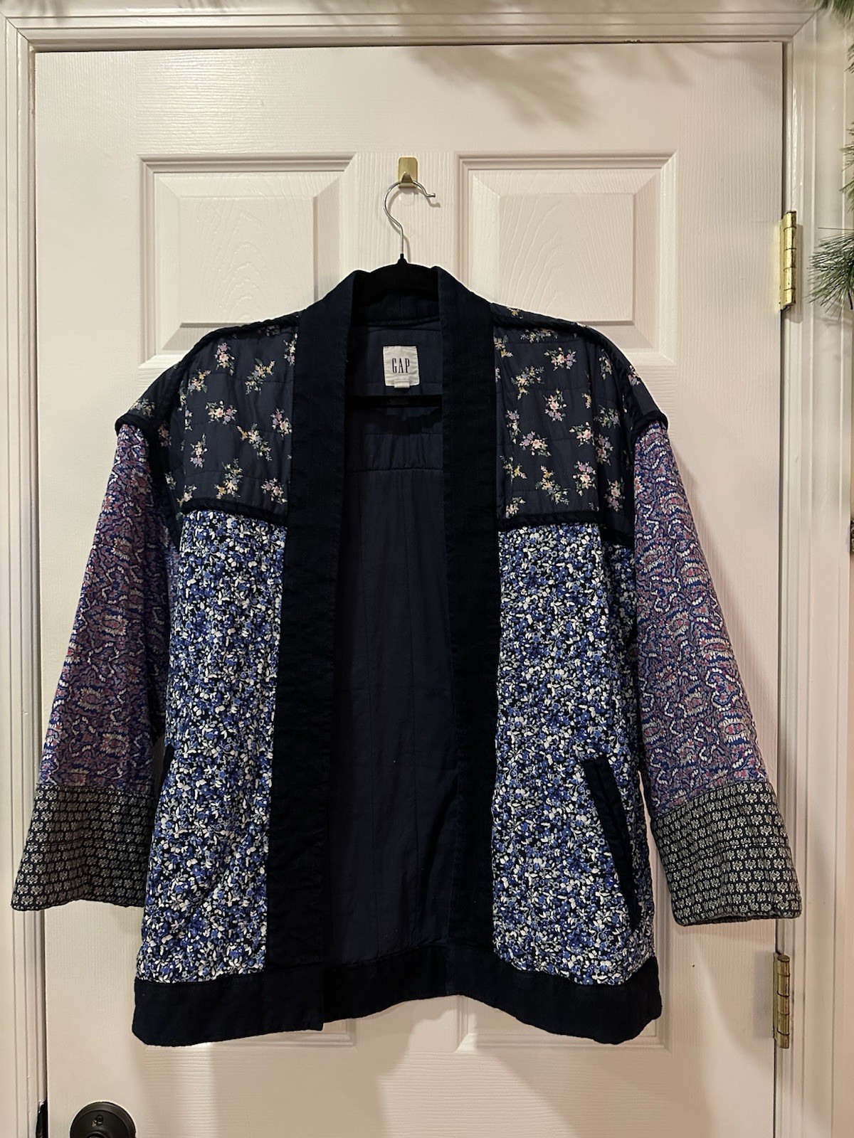 GAP patchwork quilted coat Size Small - image 1