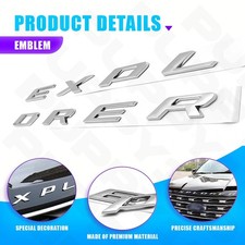 3d Letters Emblem Fits For 2011-2019 Explorer Sport Hood Chrome Badge Decal