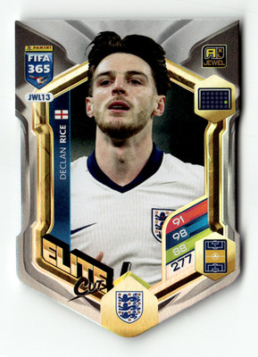 Panini Adrenalyn XL FIFA 365 2026 No. JWL13 Declan Rice Jewel Elite Cut