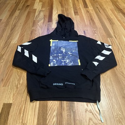 Off White Virgil Abloh Carvaggio  Seeing Things  Sweatshirt Black Size Medium 