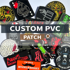Custom PVC Rubber Patches Personalized Logo Patch Free Shipping