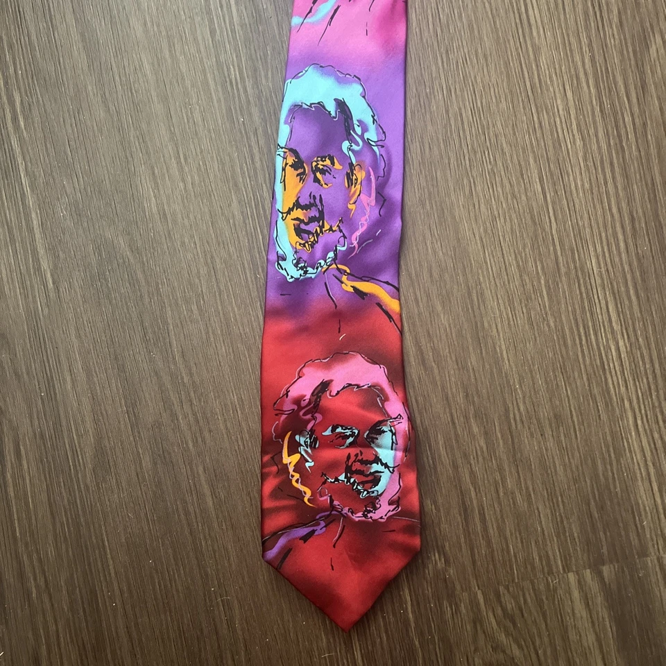 Jerry Garcia галстук автопортрет ограниченной коллекции 100% шелк - Изображение 2 из 4