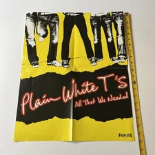 Plain White T's All The We Need Fearless Music Band Promo Poster 20 x 16