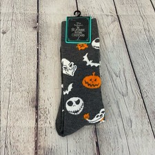 Nightmare Before Christmas Halloween Crew Socks NWT