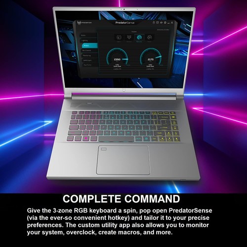 Acer Predator Triton 300 SE 16"240Hz Laptop,i7 12700H,RTX 3060,UpTo 64GB, 2TB - Picture 9 of 15