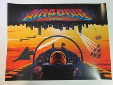 Airborne by Capcom Arcade Game Panel Decal. Free Shipping!!