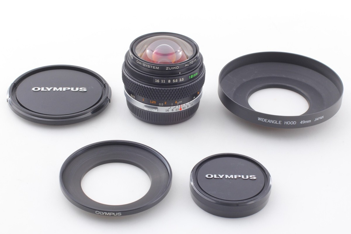 Late Model 【MINT w/ Hood】 Olympus OM SYSTEM ZUIKO MC AUTO W 18mm