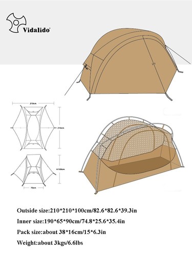 Outdoor Camping Bed Tent Lightweight Convenient Net Anti-mosquito Portable - Picture 11 of 14