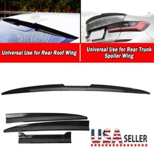 Carbon Fiber 135cm Universal Rear Upper Boot Trunk Spoiler Lip Extension Wing UK
