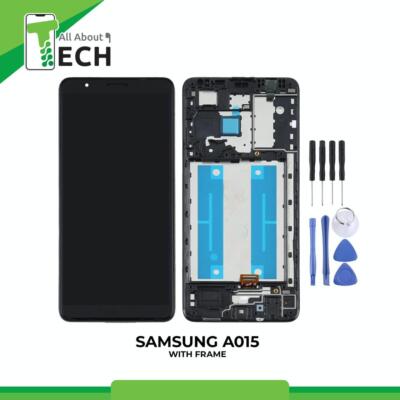 Original OEM für Samsung Galaxy A01 A015 LCD Display Touchscreen mit Rahmen...