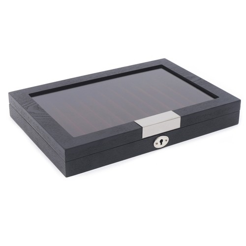 Penna in legno nera 1/2/3 strato display box penna stilografica da collezione 12/23/34 # - Foto 23 di 48