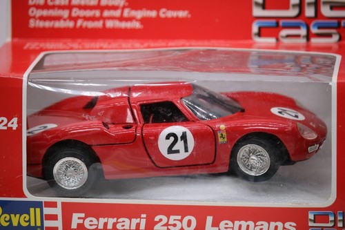 1988 Revell Red Ferrari 250 Lemans 1965 Racing Die-Cast Car 1/24 In Box 8607 - Picture 2 of 6