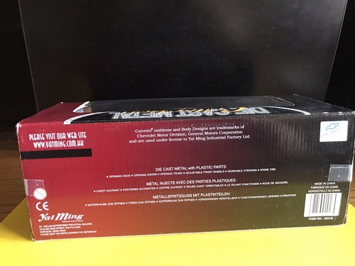 1957 CHEVROLET CORVETTE CONV. 1/18 YATMING ROAD SIGNATURE NIB MADE HONG KONG - Picture 6 of 8