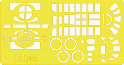 Eduard 1/72 mask for TBM/TBF Avenger for Hasegawa kit - CX046 Eduard 1/72 mask for TBM/TBF Avenger for Hasegawa kit - CX046