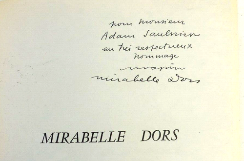 MIRABELLE DORS. oeuvres sculptées. Maurice Rapin. 500 ex. 1964. envoi de M.Dors - Foto 2 di 7