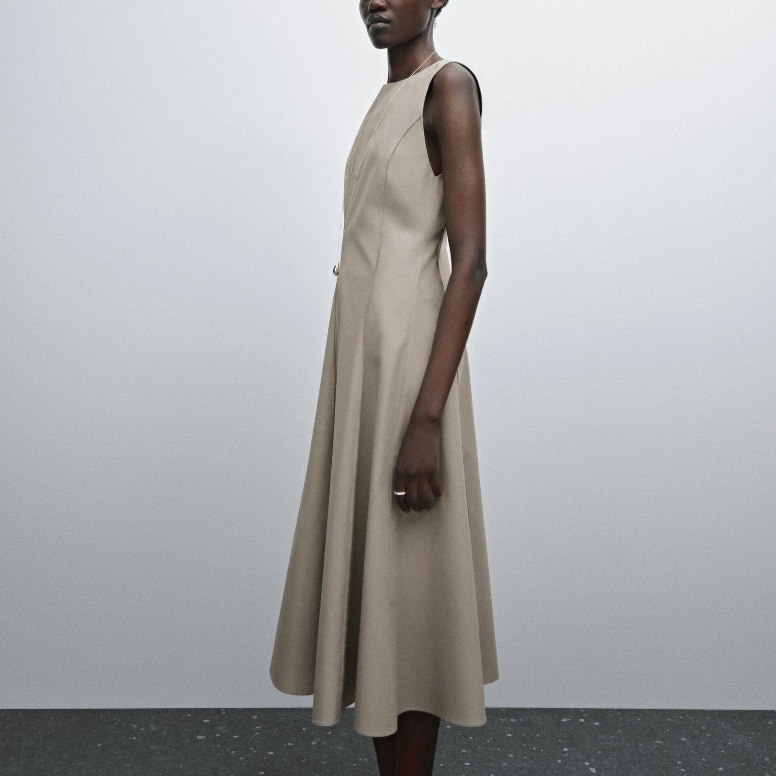 OFF WHITE Abito donna media senza maniche Massimo Dutti