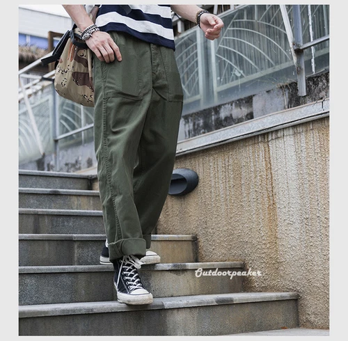 NON STOCK OG-107 Fatigue Utility Pants Military Baker Trousers Sateen Army Green - Picture 24 of 36
