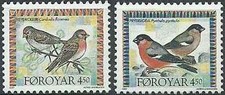 Timbres Oiseaux Féroé 311/312 ** - 87692FX