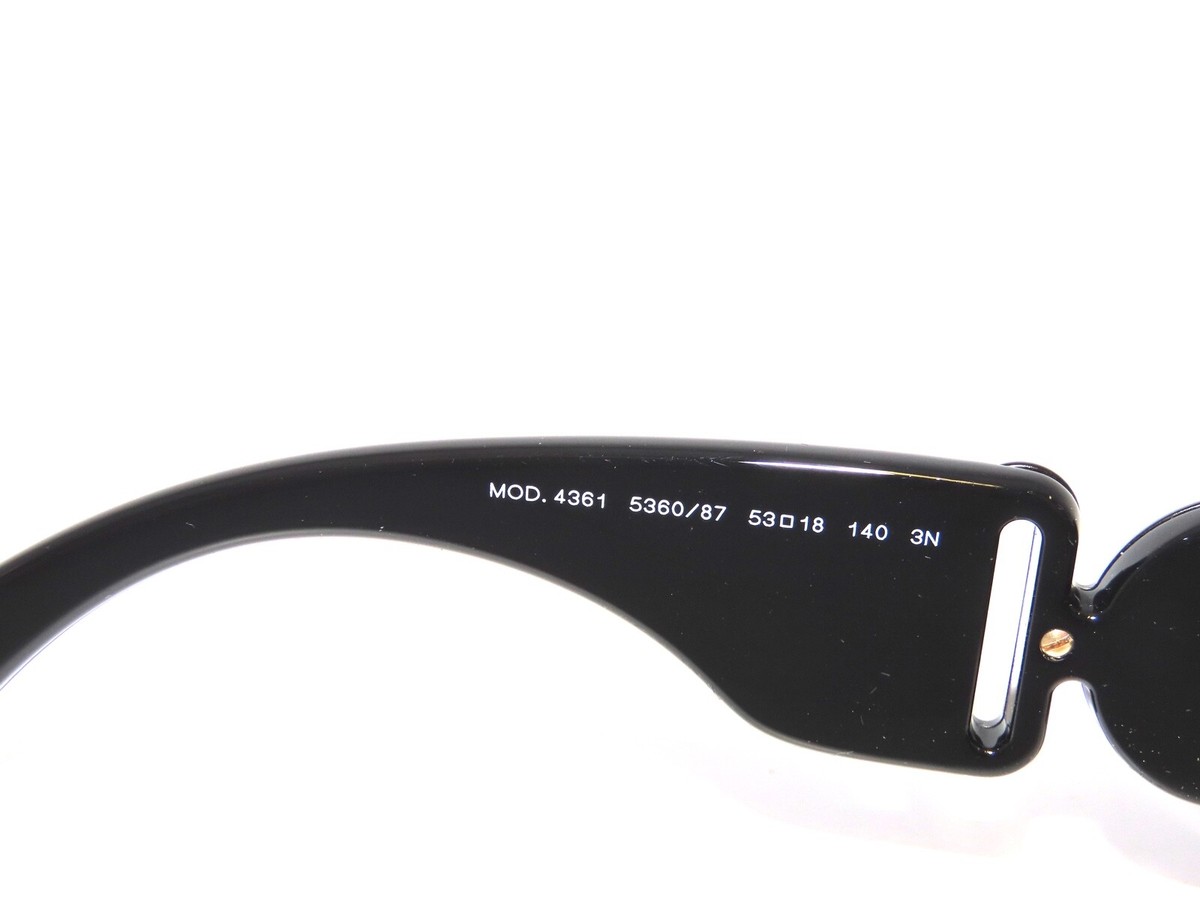 Versace 4361 536087 Black Dark Gray Sunglasses VE4361 | eBay