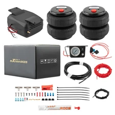 Universal Air Suspension Helper Spring + Compressor Kit For Chevy Siverado 1500