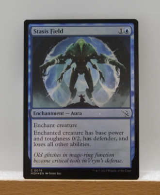 Stasis Field Foil MOM 79 MTG Aura Removal