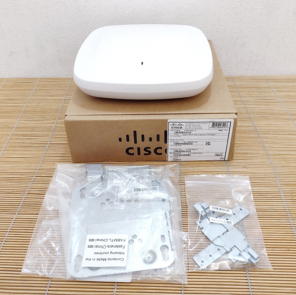 Cisco CW9166I-A Catalyst 9166I AP W6E tri-band 4x4 XOR Reg Domain