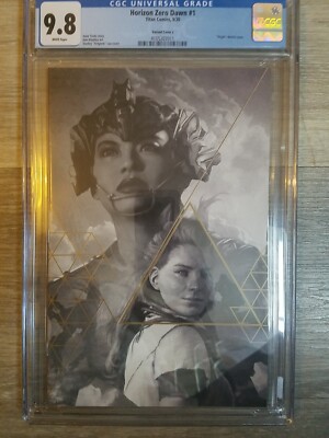Horizon Zero Dawn #1 CGC 9.8 Artgerm 1:100 Ratio Gold Virgin Variant Titan