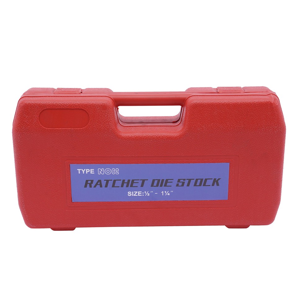 Manual Ratchet Pipe Threading Threader Die Head Handle Set 1/2'' to 11