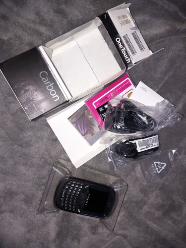ALCATEL 345 ONE TOUCH CARBON RETRO VINTAGE MOBILE PHONE NEW NO BATTERY SEE INFO - Afbeelding 1 van 3