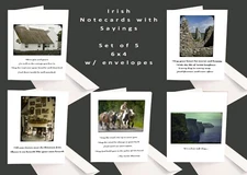 SALE!! Irish Photos and Sayings Original Photos Boxed Set of 5 6x4 Note Cards
