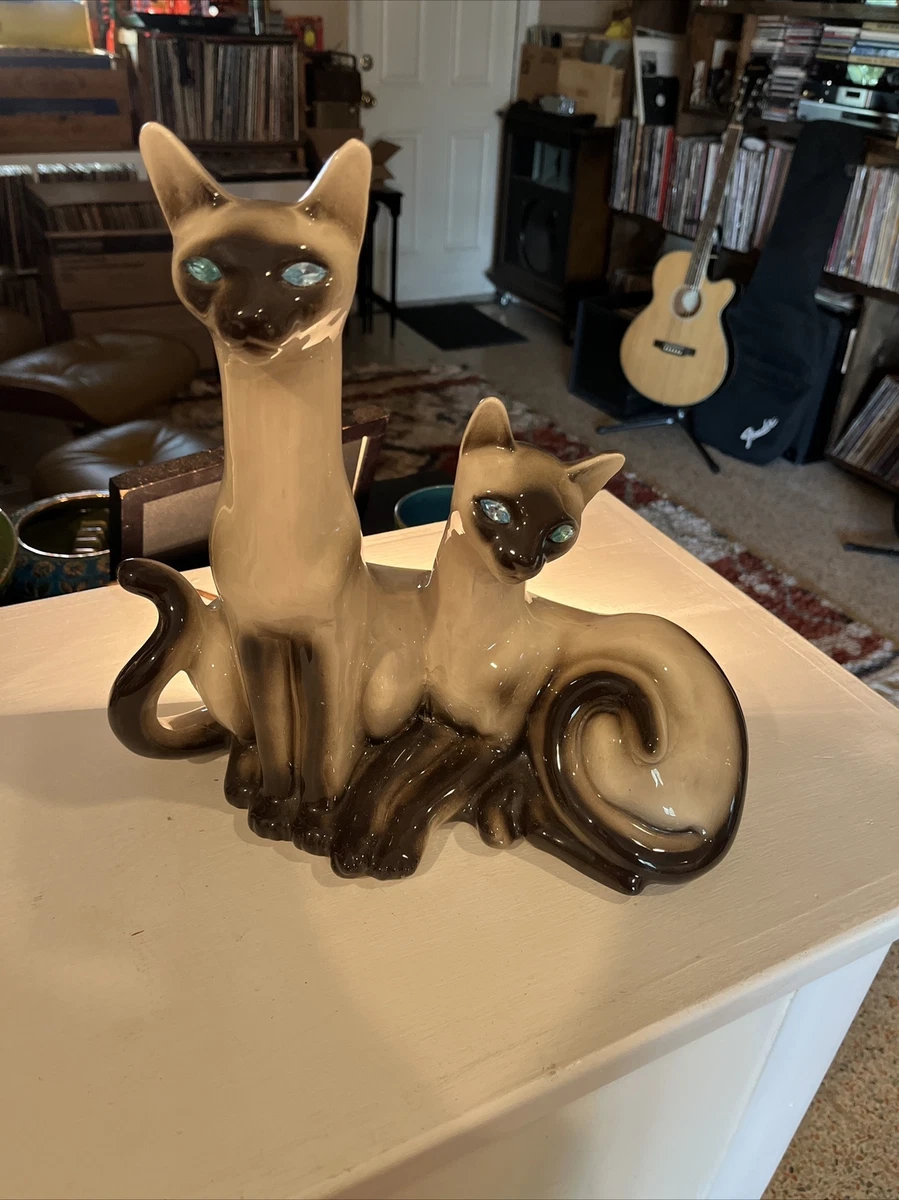 Vintage ceramic cheap cat lamp