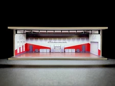 General Red Chevrolet Theme FOR Hot Wheels 1:64 Model Diorama Garage LED Lights