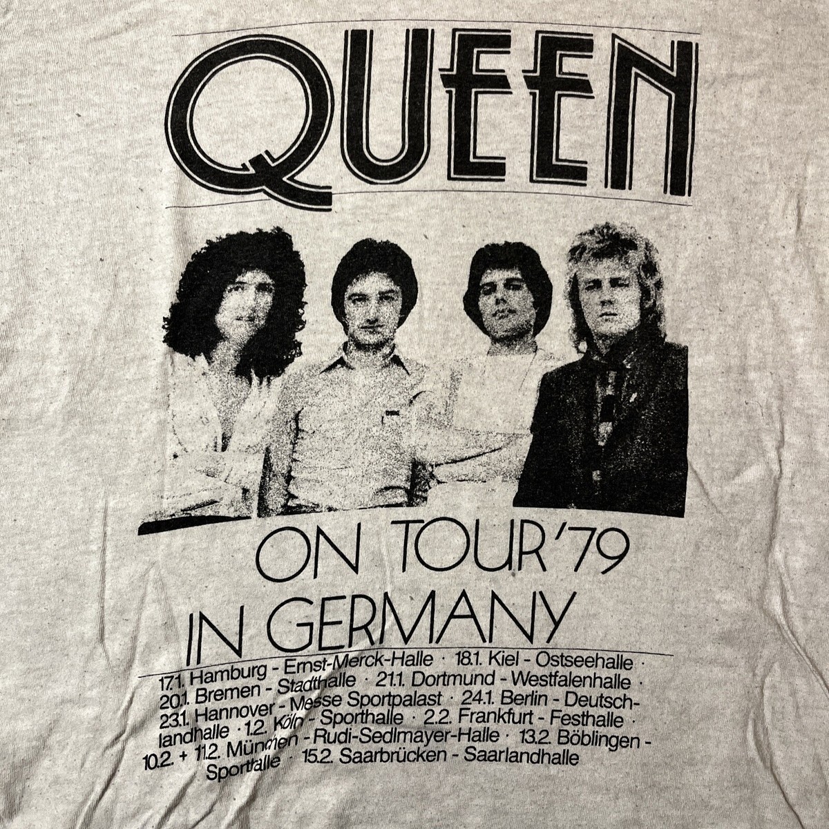 クラシックCD Official Queen In Concert T Shirt Queen Freddie Mercury Classic