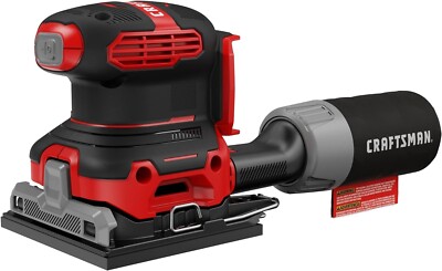 CRAFTSMAN V20 Sander, Cordless, 1/4 Sheet Sander, 9,000-12,000 OPM