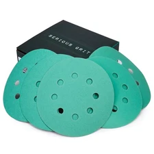 5" 8-Hole Sanding Discs Hook & Loop Sandpaper for Orbital Sanders 40-2000 Grit