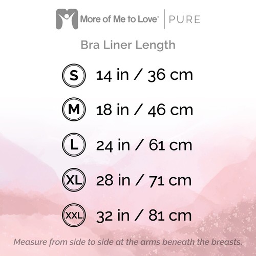 More of Me to Love Organic Cotton Bra Liner 4-Pack (White, Pink, Gray, Beige) - 第 30/55 張圖片