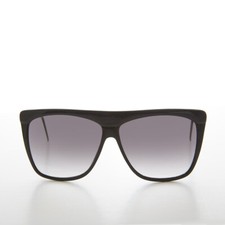 Black Big Square Box Vintage 80s Hip Hop Sunglasses - Kenzie