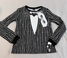 The Nightmare Before Christmas Jack Men  s Halloween Pajama Top Size Small NWT