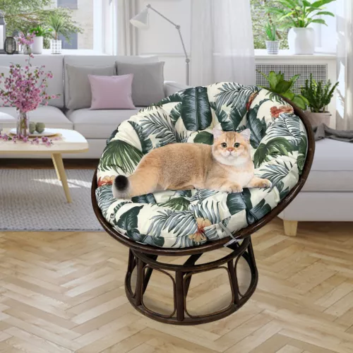Papasan Chair Cushion Waterproof Oxford Cloth Circle Stuffed Egg Chair Cushions - Picture 109 of 111